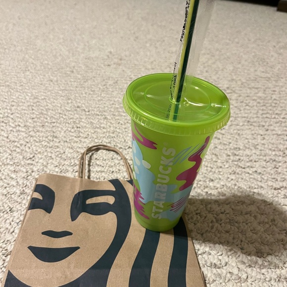 NEW! Starbucks Summer 2024 UV Color Changing Reusable Cold Cup With Straw 24 oz - Picture 7 of 8